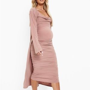Boo-boo Strappy Cowl Maternity Dress